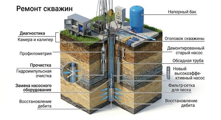 Ремонт скважин в Димитровграде